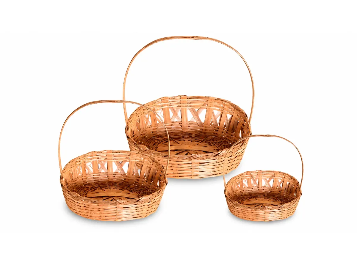 Cesta Rebaixada de Bambu