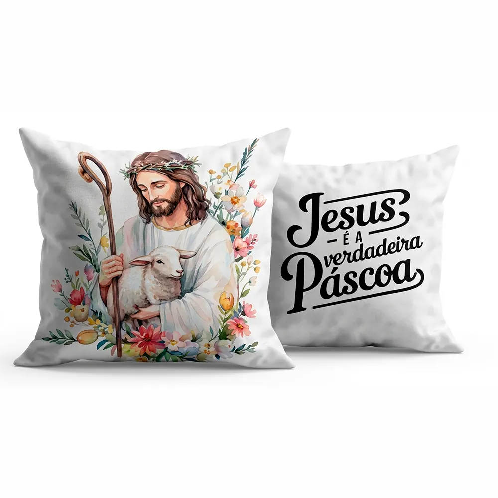 Almofada "Jesus é a verdadeira Páscoa"