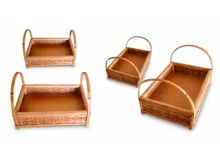 Cesta Café da Manha de Bambu