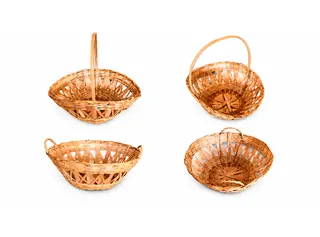 Cesta Crivo de Bambu