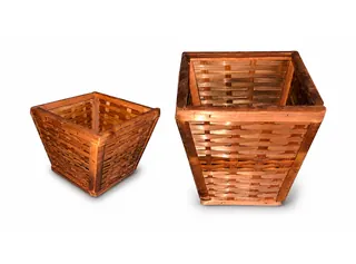 Cachepo de Esteira Bambu