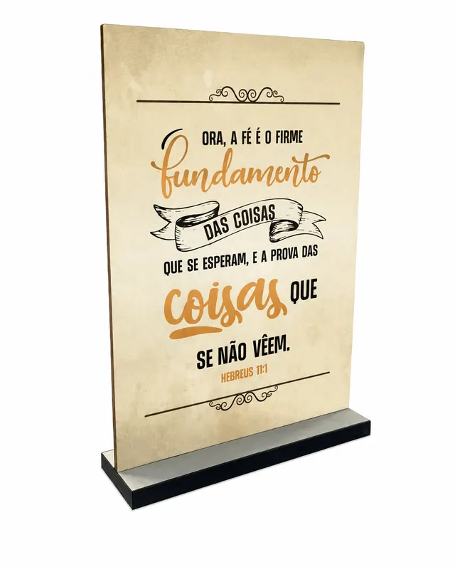 Plaquinha de Mesa