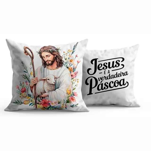 Almofada "Jesus é a verdadeira Páscoa"
